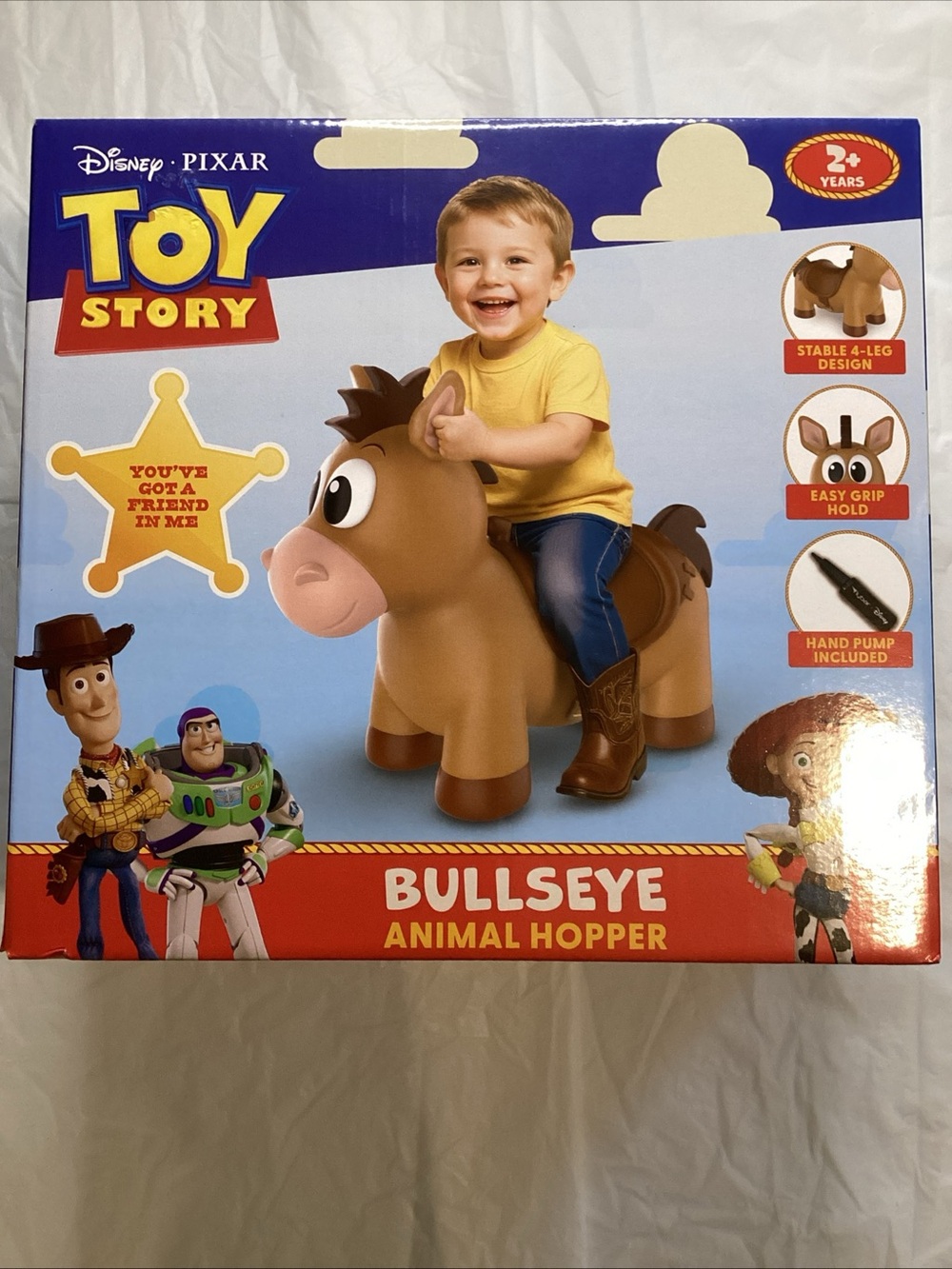 Disney Bullseye Toy Story Brown and Tan Inflatable Animal Hopper